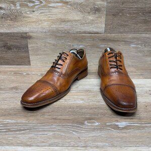La Milano Lorenzo Tan Leather Shoes Men's Size 12